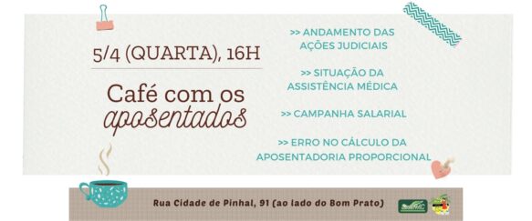 CAFÉ COM APOSENTADOS