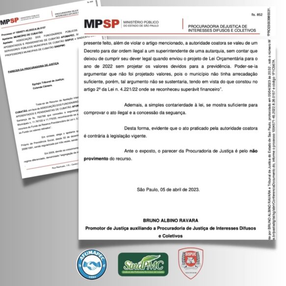 PROCURADORIA DE JUSTIÇA OPINA PELA MANUTENÇÃO DA DECISÃO QUE JULGOU IRREGULAR O USO DO FUNDO BLINDADO PELO GOVERNO